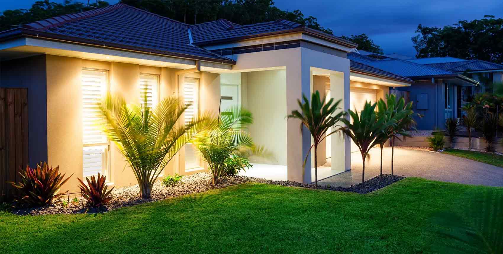 Modern Australian home with nice front yard